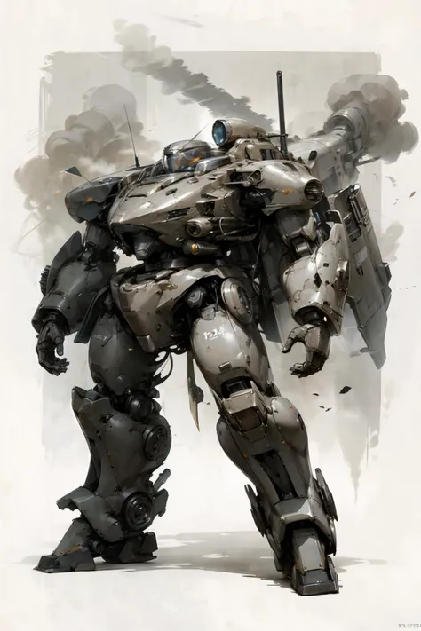 concept art ww1 battle robot , stylized ,abstract background<lora:streamlinerai:1>