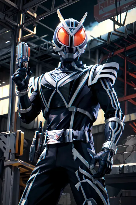 masterpiece,best quality,1boy,mature male,Delta,mask,gloves,helmet,rider belt,black bodysuit,antennae,bodysuit,belt,armor,fighting stance,action pose,holding handgun,((ruins)),<lora:Delta:0.8>,<lora:Concept-control tool-add_detail-CyberAIchemist:1>,