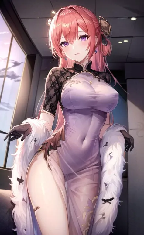 (8k, RAW photo, best quality, masterpiece:1.2),
my_monarch, <lora:my_monarch_v2:1.1>, purple eyes, painted_dress,
1girl, solo, best quality, ultra high res, ulzzang-6500-v1.1, cowboy shot, looking at another, light smile,