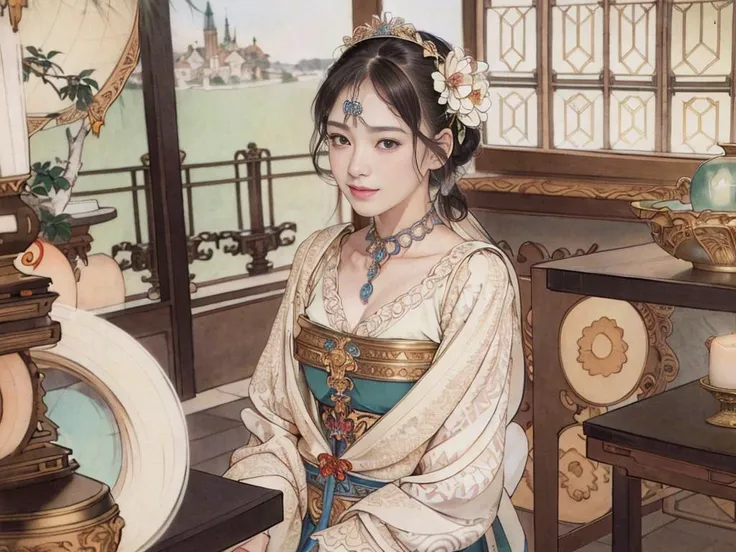 (RAW photo:1.2), (photorealistic:1.4),(masterpiece:1.3),(best quality:1.4),ultra high res,(detailed eyes),(detailed facial features),(detailed clothes features),HDR,8k resolution, solo focus, skin tight, (shiny skin),(slender girl),dreamlike,
photorealistic,realistic, solo, photorealistic, best quality, ultra high res,
short curly black hair, big black eyes, cheerful expression,
small chest, camera,Focus on the face, balcony, read book, very happy, smile,
beautiful, masterpiece, best quality, extremely detailed face, perfect lighting, solo,1girl,
transparent air, tyndall scatter, folding fan,
best quality, ultra high res, photorealistic,
ultra detailed, fluorescein,
masterpiece, best quality,
<lora:Xiaorenshu_v20:1>