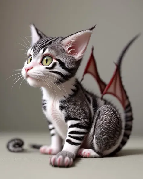 photo of a dragon kitten
highly detailed intricate