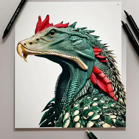 realistic photo of a chicken alligator hybrid
by Conrad Roset and qinni art
highly detailed, intricate, photorealistic analog style photograph