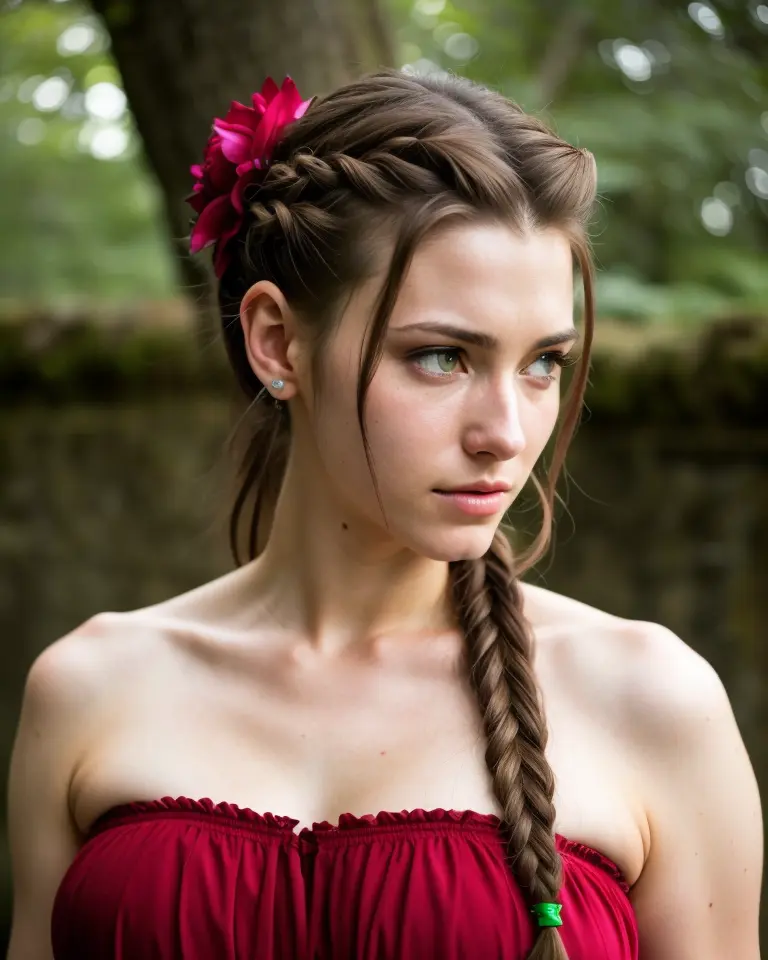 photo of a real life aerith
highly detailed realistic, sharp focus