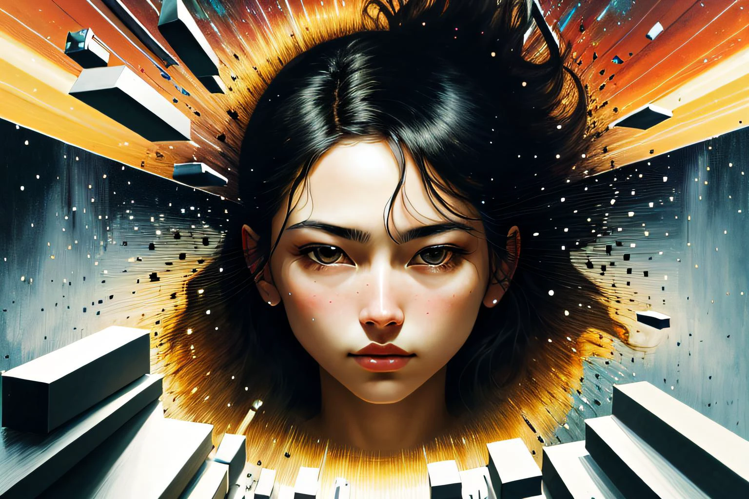 ((best quality)), ((masterpiece)), (detailed), (realistic), man Surrealist Art, mesmerizing, Turner, Comic, Cubist, Distortion