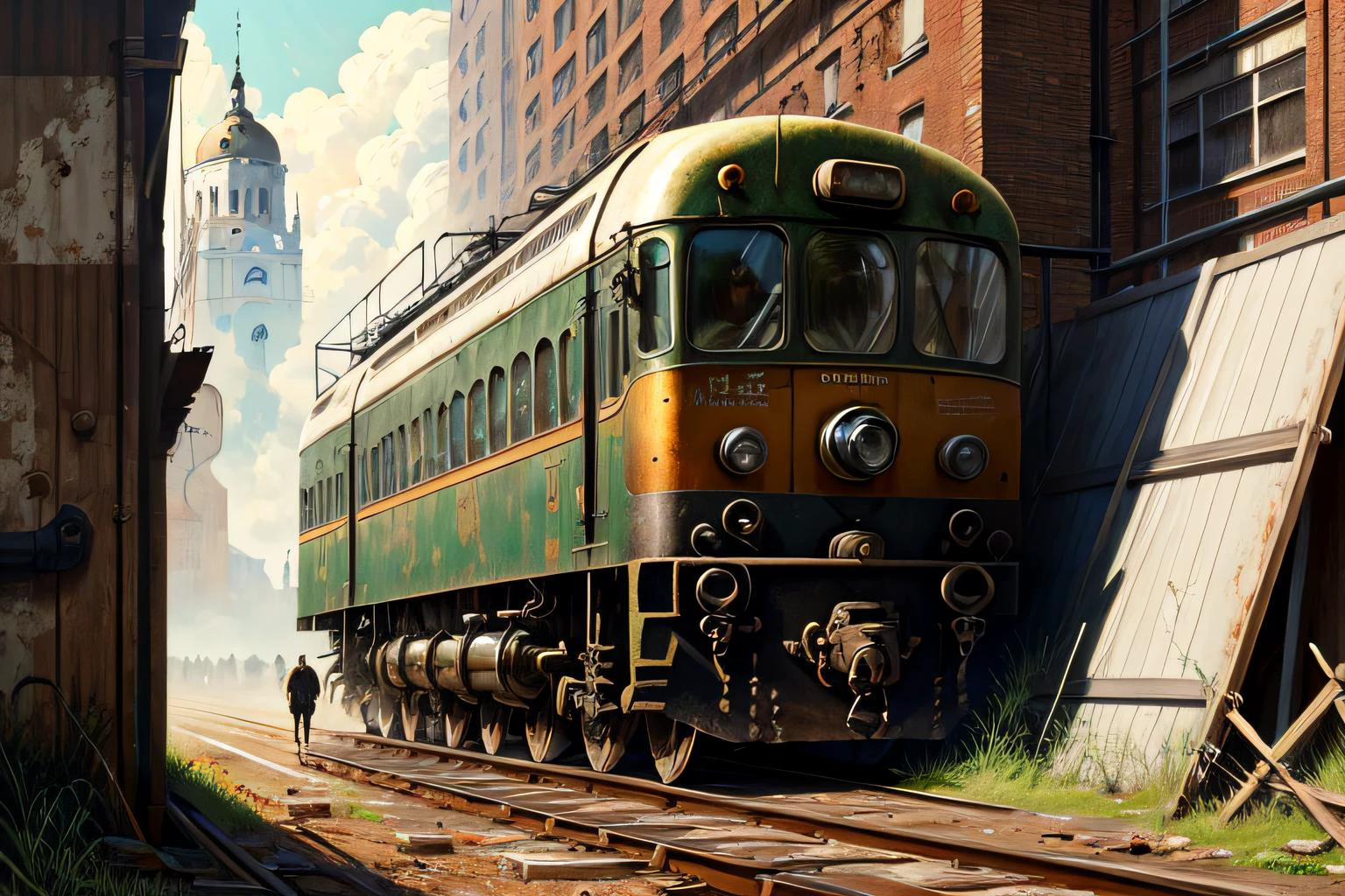 ((best quality)), ((masterpiece)), (detailed), (realistic), man New Realism, Spectacular, Malevich, Futuristic, Rust, Steampunk