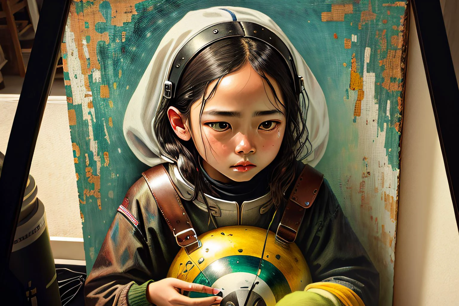 ((best quality)), ((masterpiece)), (detailed), (realistic), man Photography Manipulation, humorous, Gauguin, Hyperrealistic, Aliens, Geometric