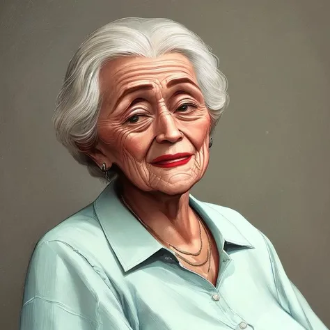 a portrait of a old woman, Beauty512