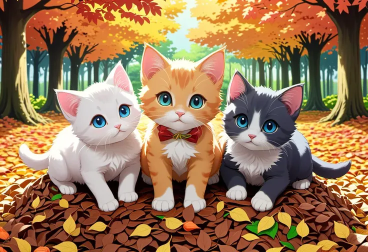 score_9, score_8_up, score_7_up,
anime artwork, three kittens under a pile of leaves, garden, autumn
. anime style, key visual, vibrant, studio anime, highly detailed