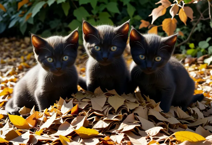 score_9, score_8_up, score_7_up, 
horror-themed, three kittens under a pile of leaves, garden, autumn
. eerie, unsettling, dark, spooky, suspenseful, grim, highly detailed