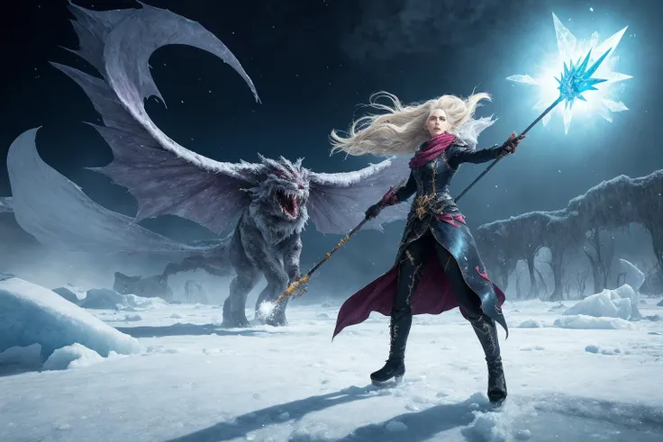 In the midst of a fierce battle, a stunningly beautiful female mage stood with her staff held high, her face set in a cold and determined expression. As she chanted an incantation, a dazzling aura of magical energy began to radiate from her, illuminating the darkened battlefield. Suddenly, a barrage of ice shards shot forth from her staff, piercing through the air and hurtling towards their monstrous foes.
The ice magic spread out in all directions, freezing everything in its path, transforming the once lush and green battlefield into a frozen wasteland. The icy wind whipped past her, causing her long hair to flutter wildly in the breeze, but she remained steadfast and focused on her goal. Her eyes were locked on the enemy, and she directed her powers with deadly precision.
The ice shards converged on the enemies, forming into sharp icicles that impaled their bodies and froze them solid. The creatures shrieked and writhed in agony, but the mage's cold gaze remained fixed on them, showing no signs of mercy. With each wave of magic, more and more of the enemy fell before her.
The battlefield was now an icy tundra, and the mage stood tall amidst the frozen landscape, a solitary figure emanating power and strength. Her icy demeanor and fierce determination made it clear that she was not to be trifled with, and her enemies trembled at the mere sight of her.
hdr, (photorealism, masterpiece quality, best quality),