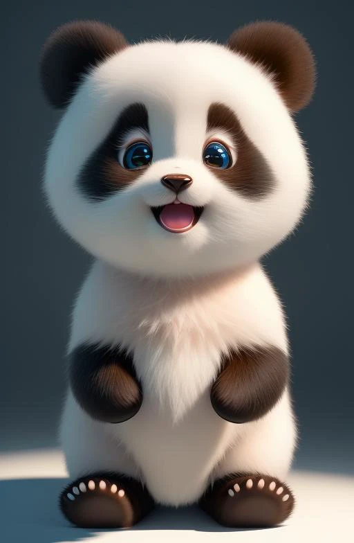 (masterpiece), (best quality), (ultra-detailed), (full body:1.2), Super cute, Baby, Pixar, Baby panda in pajamas, Big bright eyes, Fluffy, Smile, Delicate and fine, Fairy tales, Incredibly high detailed, Pixar style, Bright color palette, Natural light, Simple background with pure color, Octane render, Trending on Artstation, Gorgeous, Ultra wide angle, 8k, HD, Realistic <lora:blindbox_V1Mix:1>