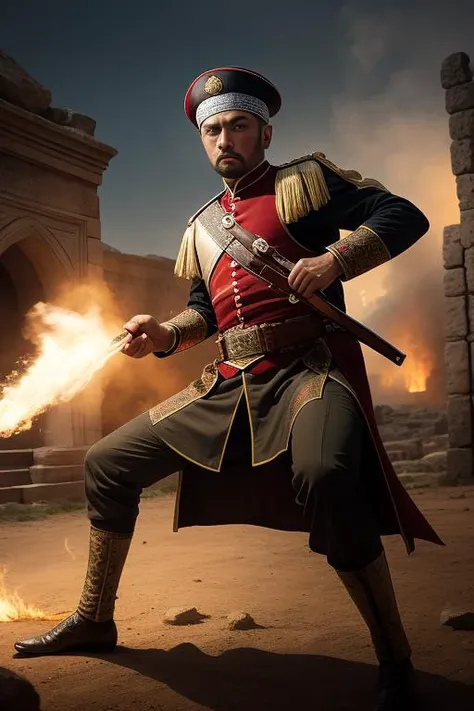 1man, Ottoman Janissaries, ancient battlefield, action
