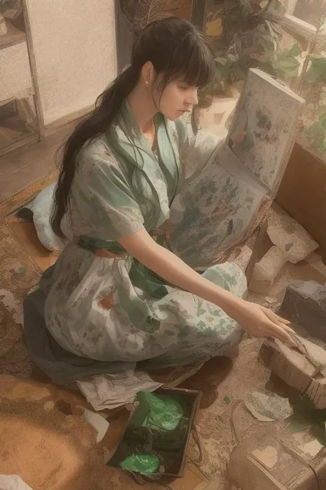 (white hanfu),1 girl,
redwood carved bed, mandarin ducks pattern, embroidered silk sheets, pink color, peonies, butterflies, brocade pillows, flower and bird patterns, luxurious brocade quilt, rich red color, gold-threaded phoenixes, cloud patterns, silk tassels, carved redwood wardrobe, plum, orchid, bamboo, chrysanthemum flowers, silk dresses, long gowns, skirts, jackets, cloaks, emerald green, peach pink, violet, redwood dressing table, mirror, metal border, pearls, gemstones, gold and silver earrings, jade bracelets, jadeite necklaces, hairpins, pearl-inlaid comb, powder boxes, rouge boxes, sachets, inkstone, brushes, ink sticks, paper, poetry collections, painting albums, peonies, hanging orchids, butterfly orchids, camellias, Chinese painting, landscape, embroidered tapestry, peaches of immortality, magpies, porcelain vases, lady portraits, jade ornaments, jade rabbits, jade Ruyi, palace lantern, flower and bird patterns, warm light.