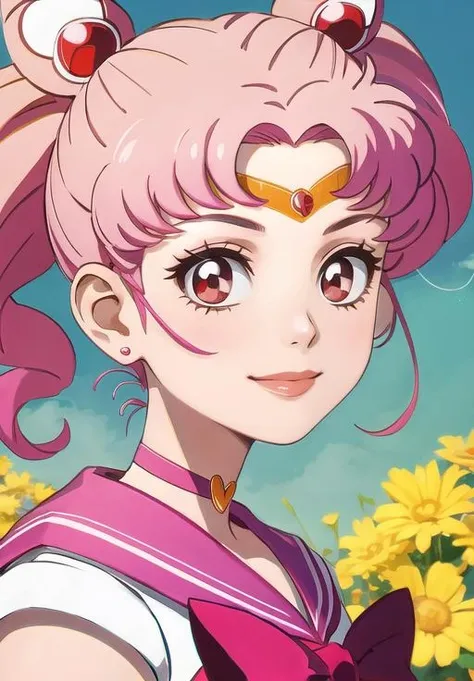 <lora:sailor_chibi_moon:0.8>, sailor_chibi_moon, smirk, portrait,, (masterpiece, best quality, detailed:1.3)