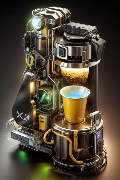 A modern family water purifier is depicted in a contemporary home. The purifier is shown filtering and purifying water, situated in a clean and organized kitchen setting. The scene is illuminated with bright and warm natural light, evoking feelings of comfort, cleanliness, and satisfaction. The artwork is created using digital illustration in a minimalistic and modern style. The color scheme features vibrant colors with an emphasis on brightness, making the image visually appealing. The computer graphics used in this illustration result in clean and crisp digital rendering, ensuring high definition and 4K resolution. <lora:EnergyDrinkTech:0.5> <lora:more_details:0.4> <lora:add_detail:0.4> <lora:AntimatterTech:0.4>