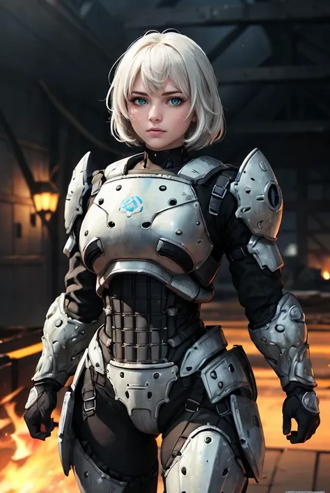 nsfw, (masterpiece, best quality, high quality, highres, ultra-detailed), photographic, 4k, cowboy shot, 
1girl, ice green eyes, white hair, closed mouth, cinematic lighting, periwinkle color armor, edgHalo_armor, power armor, wearing edgHalo_armor, no headwear, 
<lora:hairdetailer:0.2>, Asian-Less-Toon, <lora:edgHaloArmors:1>, AS-Adult,