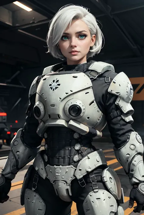 nsfw, (masterpiece, best quality, high quality, highres, ultra-detailed), photographic, 4k, cowboy shot, 
1girl, ice green eyes, white hair, closed mouth, cinematic lighting, medium blue color armor, edgHalo_armor, power armor, wearing edgHalo_armor, no headwear, 
<lora:hairdetailer:0.2>, Asian-Less-Toon, <lora:edgHaloArmors:1>, AS-Adult,