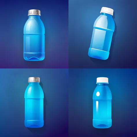 icon of blue water bottle, gradient background, <lora:sxz-2dicons-v2-sdxl:0.8>