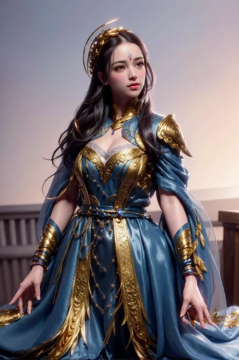 masterpiece, best quality, ultra-detailed, 8K, detailed light, detailed shadow, RAW, (detailed skin), detailed skin texture, detailed cloth texture, beautiful detailed face, (realistic:1.2), intricate details, 1girl, (full body), portrait, looking in front, standing, cinematic, 35mm, f/ 1.8, <lora:hipoly3DModelLora_v10:0.5>, hiqcgbody, hiqcgface, vibrant color, gold and silver