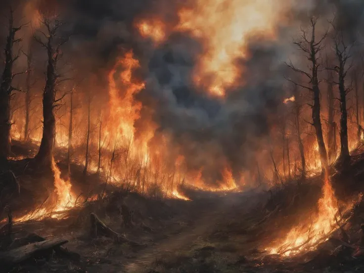 fantasy, forest fire, letitbrn<lora:- SDXL - letitbrn_let_it_burn_V1.0:1.0>