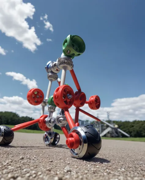 <lora:dreamlookai_stable-diffusion-v1-5_lora_step_1500_db_f6bf2132_ckp_98a875d8:1.5>, real, raw, toy commercial still, intricate detail <tinker-toy> toy, metal, chrome, complex, dramatic wide angle view, ultra detailed, fun, colorful <lora:add_detail:0.5>