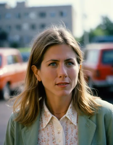 analog style portrait of an (ohwx woman) <lora:aniston_lora_sdxl_v1-000009:1> , wes anderson movie, still from stanley kubrick movie