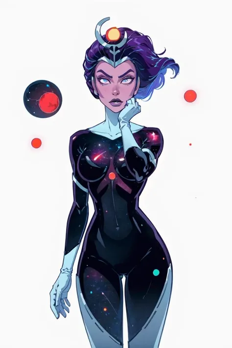 (Supernova), bodysuit, gloves, purple skin, (solid white background, plain background:1.5), (realistic:1.2), (masterpiece:1.2), (full-body-shot:1),(Cowboy-shot:1.2), dark romantic lighting, (highly detailed:1.2), (detailed face:1.2), (gradients), colorful, detailed eyes, (natural lighting:1.2), solo, <lora:add_detail:0.3> <lora:BeautifulEyes:0.6> <lora:RickandMortySupernova-10:0.8>