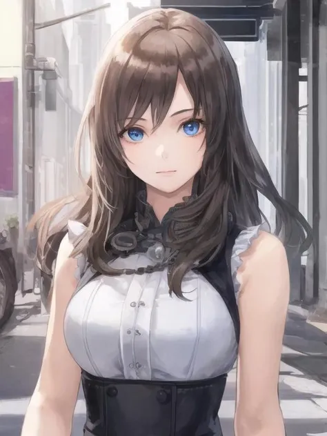1girl, solo, masterpiece, best quality,upper body, <lora:mature female Style_V2:1>,looking at viewer,