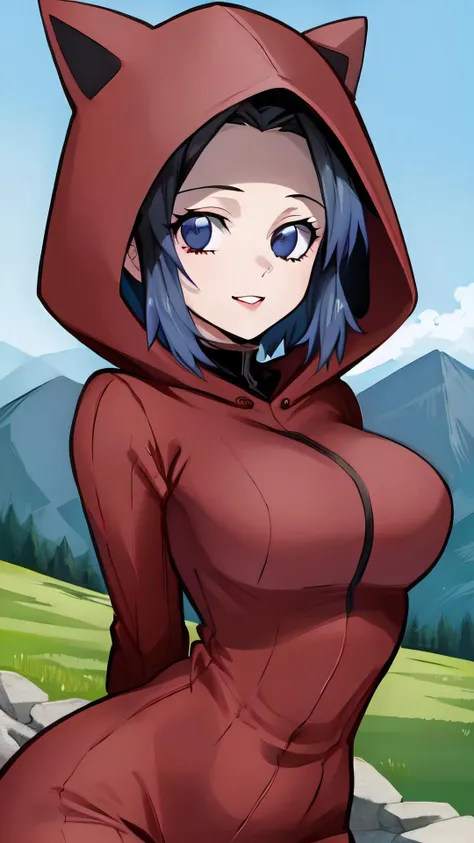 2d, masterpiece, best quality, anime, intricate iris, anime style, shiny skin,
sitting, arms behind back),
(looking at viewer, (happy, in heat), upper body, face focus,),
beautiful lips, full lips,
(mountain, trail, cliff),
(hoodie),
(medium breasts:1.2, wide hips, narrow waist, ) ,
<lora:ShinobuDBA:1> ,ShinobuDB, <lora:teammagmagrunt-nvwls-v1:0.8> , (tmgoutfit, ),
