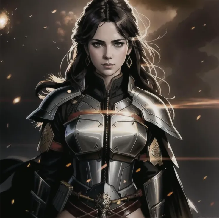 realistic portrait of princess warrior, male, couple, dramatic lighting, fire smoke sparkle, illustration by Greg rutkowski, yoji shinkawa, 4k, digital art, concept art, trending on artstation, hyperrealistic,
