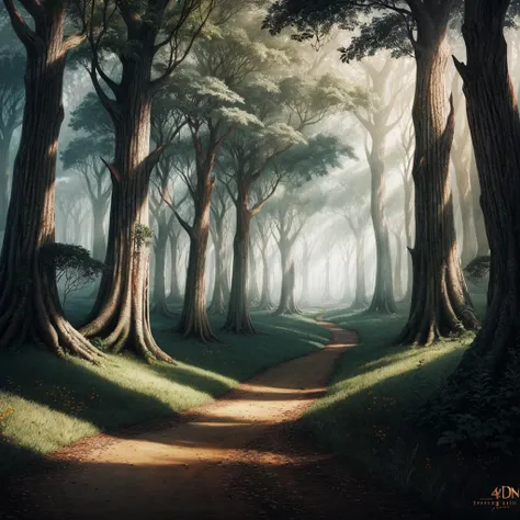'silent hill ', fairy kingdom forest, dnd portrait, 4k morrowind concept art