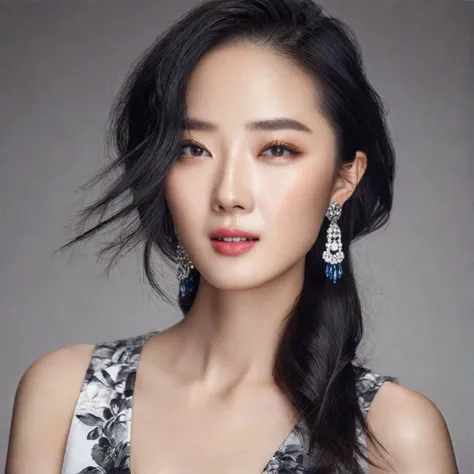 Photographic,realistic,portrait a woman as gwei,fashion,beutifull