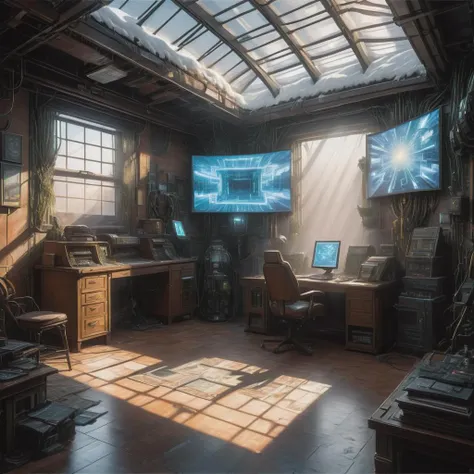 Hacking Challenge Arena, Heater, Plain Weave tapestry, Sunlight through Skylights, Footlighting, cyberpunk, sci-fi Photocollage, , Transcendent, Matte Painting, Snowdrop engine, Cubist, Photogravure, Impressionism Art, Pencil Animation, , Phenomenal Masterwork, absurdres, Novel,