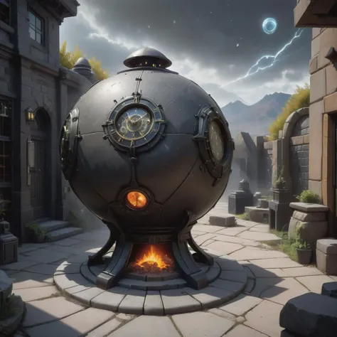 Nanobot-infused Nanodome Defense System, Soapstone stone, Chimineas, Bollard Lights Stuckism, Clockpunk, Wistful, Environment Mapping, Fox Engine, Ethereal, Pinhole Photography, Art Deco, , Screen Space Ambient Occlusion (SSAO), Clear Scene, absurdres, Newfangled,