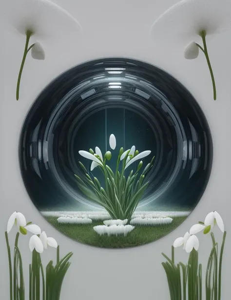 scenery, Contemporary Art, sci-fi, Ephemeral, Caustics Rendering, Snowdrop engine, Digital Art, Printmaking, Collage Art