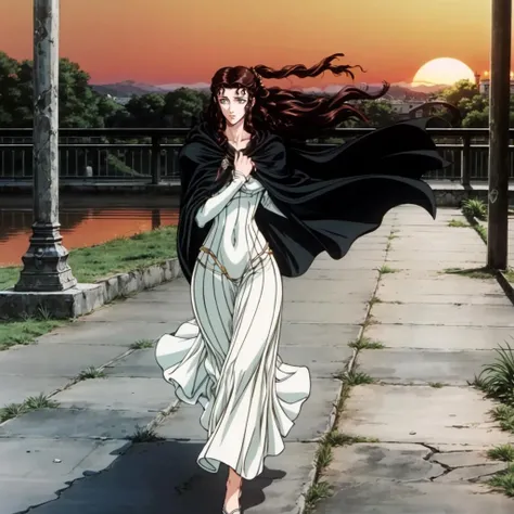 <lora:Charlotte001:0.7>,
Charlotte,1woman,
cloak,white long dress,
<lora:add_detail:0.8>,
running,
sunset,stone bridge,wind,