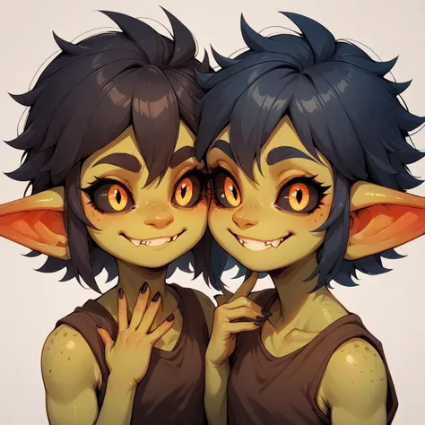 score_9, score_8_up, score_7_up, score_6_up, score_5_up, Gaby, 2girls, smile, ezmode, hand up <lora:Gaby_the_goblin_0.4-000034:0.7> <lora:ezmodev1:0.5>