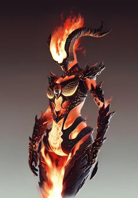 ((1girl, solo)), (mature female:1.5), (demon girl:1.5), ((horns)), (demon wings:1.3), (demon tail:1.3), colored skin, (fiery skin:1.5), glowing, full body, standing, cowboy shot, beautiful body, (perfect anatomy, perfect body, perfect hands, perfect legs), nice hands, natural proportions, sexy body, (large breasts:1.3), holding weapon, holding sword BREAK
detailed face, no pupils, no realistic iris, ((looking at viewer)), (fiery hair:1.5), (hyperrealistic:1.2), (detailed skin texture:1.2), (detailed lips:1.2), (attractive lips:1.1) BREAK
(masterpiece:1.5), anime-style, top quality, best quality, (beautiful and aesthetic:1.2), (ultra detail:1.5), Ultra-detailed depiction, Ultra-precise depiction, extremely detailed 8k illustration, high resolution, (highly detailed shading:1.2), (realistic lighting:1.4), perfect lighting, vibrant colors, dynamic tones, striking hues, 8k, absurd resolution, perfect shadows, hdr, UHD, ambient lighting, realistic, ultra-realistic, photo realistic, highly detailed, rich detail, luminous colors, fine texture, intricate design, professional illustration, (soft light:1.2), (illustration:0.7)