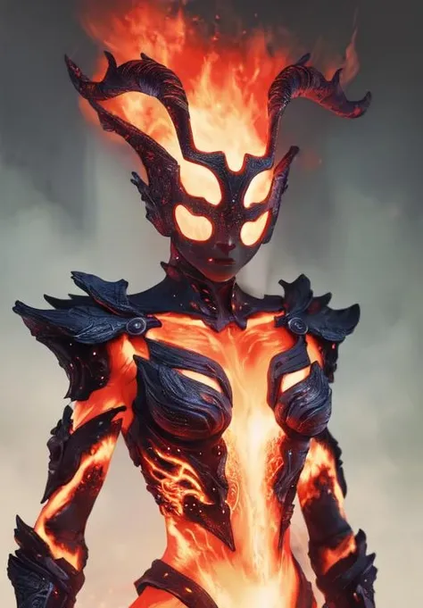 score_9, score_8_up, score_7_up, (source_furry, furry female, fiery creature), volcanic landscape