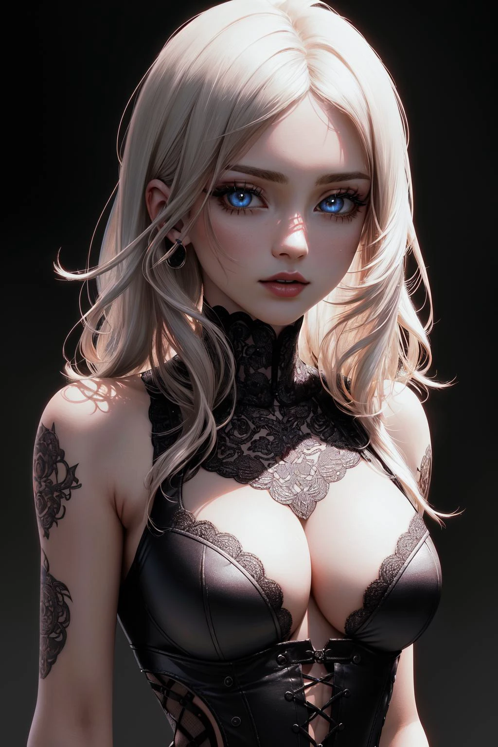 (masterpiece, best quality:1.2), (absurdres, highres, ultra-detailed), (perfect anatomy), unique scary,gothic,dynamic goth hair,punk,(finely detailed beautiful eyes:1.2),(extremely detailed CG unity 8k wallpaper, masterpiece, ultra-detailed,best shadow),(detailed background),(beautiful detailed face, beautiful detailed eyes),High contrast,(best illumination, an extremely delicate and beautiful),
