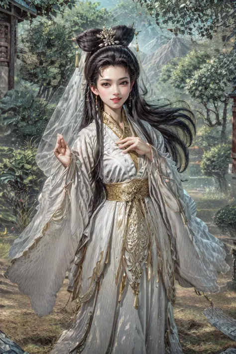 <(best quality, extremery best quality, masterpiece:1.4), (realistic, intricate details:1.4), (photorealistic:1.4), (extremely intricate:1.4), highres, ultra highres, ultra detailed, ultra-detailed, absurdres, incredibly absurdres, extremely detailed, high quality, high resolution, hyperrealistic, ultra-realistic, hyper-detailed, top quality, best, fine detail, massive detail, Highly detailed, extreme detailed, highest detailed, high-res, absolutely resolution, reflection, (refraction:1.4), (hyperrealism:1.4), ultra realistic details, highly intricate details, insane details>, BREAK, (1girl:1.3), solo, looking at viewer, (young cute beautiful 18-year-old girl:1.4), 3d face, (hand of Guido Daniele:1.4), beautiful girl, Beautiful face, pretty, girlface, kpop idol, supermodel, stunning innocent symmetry face, perfect body, medium breast, slim waist, slim legs, (high detailed skin:1.5), glowing eyes, goddess, natural skin texture, shiny skin, White skin, Beautiful detailed face, detailed face, real skin texture, cute delicate face, finely detailed face, golden ratio, golden ratio face, expressive eyes, perfect face, perfect skin, flawless face, clear face, shiny hair, pale skin, Proper body proportion, perfect anatomy, realistic skin texture, luscious lips, glossy lips, natural makeup, beautiful bright pupils, slender figure, intricate eyes, detailed pupils, detailed face and eyes, longeyelashes, blush, good hand, perfect hands, pretty face, beautiful female bodies, finely detailed skin, oily shiny skin, clean facial features, an extremely delicate and beautiful, cute & girly, beautiful detailed eyes, stars in the eyes, detailed simmetric eyes, perfect smooth skin texture, BREAK, (((((brilliant colors, (Baisuzhen, white hanfu, veil, (((Willow leaf))), warm smile, smile, cute smile, smiling, blush, happy expression, ((floral background)), lake, boat, sky, sexy, slim, long hair, light particles, wallpaper, chromatic aberration:1.4), (A scene of a waterfall cascading down a high cliff amongst lush greenery, adorned by vibrant flowers, towering pines, and delicate bamboo groves, sakura, beautiful view, lush green mountains, winding rivers, misty atmosphere, solitary, intricate details, delicate features, verdant trees, blooming flowers, soft moss, deep forest, intricate leaves and vines, wisps of light, still pool of water, pristine, verdant green, A picturesque scene of a waterfall cascading down a high cliff amongst lush greenery, adorned by vibrant flowers, towering pines, and delicate bamboo groves:1.4), (goddess women, aura, most beautiful artwork in the world, atmosphere, dramatic:1.2), (depth of field:1.4), (palace, a girl in hanfu, mountain, river, old tree, ornaments detailed, traditional clothes, water, chinese clothes, sash, tree, petals, hair ornament, floating hair, falling petals, flower, chinese traditional architecture, ancient art, chinese style, Chinese, lake background, chinese buildings, misty lake, ancient chinese background, after the rain, wet grass and trees, waterfall, flying splashes, flying petals, leaves, bloom, bloom effect, surrounded by heavy floating petal flow, petal, leaves falling from the tree, peaceful atmosphere, mountainous backdrop, authentic cultural experience, quiet whispers, hushed conversations, tranquil silence, crisp air, soulful melodies, a sense of belonging, bonding with nature, quiet reflection:1.3), (long_hair, mountain background, forest, river in background, landscape, water reflection:1.3), (long legs:1.3), impactful picture, (joshua middleton comic cover art, hypermaximalist, instagram contest winner, fashion color scheme, trending on cgsociety, playful illustrations, imaginative overlays, artistic fusion, fantastical scenes, evocative narratives, striking visuals:1.3), (Glowing ambiance, enchanting radiance, luminous lighting, ethereal atmosphere, mesmerizing glow, evocative hues, captivating coloration, dramatic lighting, enchanting aura:1.2), (melanchonic soft light, photorealistic faces, moody lighting:1.4), (Golden Hour, landscape:1.2), (floating hair, rock, bloom, bloom effect, random patterns, energetic movement, bold colors, dynamic texture, spontaneous creativity:1.2), (blush, Pink lips, Pink lip colour:1.4), (long_hair, outdoors:1.3), (breeze, dust is drifting, ethereal, scenery, nature, mysterious background, fog, wind:1.2), (iridescent colors, Iridescence, mysterious, fantasy background, fantasy, open mouth:1.2), (Luminescent Particles:1.3), (fullbody:1.2), (eye focus, face focus, character focus, close-up face:1.2), (dutch angle, cowboy shot:1.3), colorful refraction)))), BREAK, <hyper realistic DSLR photo, Nikon D5, cinematic portrait, portrait, ultra sharp, analog film photography, film emulation, bokeh, blurry noise background, watercolor, available light, detailed light, volumetric fog, beautiful lighting, Rembrandt lighting, Cinematic, pixel art, game art, key visual, surreal, PBR Texturing, Anisotropic Filtering, Maximum Clarity And Sharpness, Albedo And Specular Maps, Multi-Layered Textures, Surface Shading, Sub-Pixel Convolution, Sub-Pixel Convolution, Accurate Simulation Of Light-Material Interaction, blurry foreground, broad light, volumetric light effect, matte painting, perfectly defined features, volumetric lighting, Tone Mapping, Lumen Reflections, Global illumination, Ray Tracing, Screen Space Global Illumination, Accent Lighting, 32k, Natural Lighting, volumetric, cinematic masterpiece, Rule of thirds, high dynamic range, Multi-exposure HDR capture, cinematic render, game cg cinematic, atmospheric perspective, scene, epic dynamic frame, motion blur, ((cinematic look, Film look)), rim light, 4k textures, adobe lightroom, photolab, hyperdetailed, exposure blend, professional color grading, professional color correction, aerial perspective, particles and dust in beams of light, cinematic scene, dynamic lighting, sharp details, lomography, soft focus, light leaks, bold hues, atmospheric depth, (explosive light and shadow:1.2), aesthetics, intricate designs, ultra realistic digital art, (zentangle, mandala, tangle, entangle), (fractal art), elegant, vivid colours, floating particles, particles, epic, (ink drawing, oil painting detailed), RAW, huge filesize, extremery detailed CG, Photo, 8k uhd, cinematic atmosphere, trending on artstation, award-winning glamour photograph, highly detailed photo, official art, beautiful and aesthetic, unity 8k wallpaper, beautiful, highly detailed CG illustration, best illustration, intricate, Amazing, emotional, analog, painting, digital painting, concept art, Oil Painting, illustration, Classical art, Renaissance, Romanticism, Neoclassicism, Color Palette, depth and contrast, Vibrant colors, saturated, rich saturation, color harmony, vivid palette, concept-art, design style, detail character, concept render, colorful, analog photography, dreamy atmosphere, specular highlights, atmospheric lighting, (dynamic angle, dynamic pose :1.3), (shiny, clothes reflecting light, lens flare, bloom effect, light particle, lens glare:1.3), realistic light, realistic lighting, cinematic light, (cinematic lighting), light in the face, soft lighting, saturated colors, detailed background, sharp focus, 8k high definition, perspective, Master Composition, roughness, post-processing, soft shadows, realistic shadows, ambient occlusion, ray-tracing, subsurface scattering, photon mapping, physically-based rendering, octane rendering, unreal engine 5, ue5 rendering, Adobe After FX, dslr, RTX, Best character details, radiosity, sharp, antialiased, RAW photo, HDR, 8k, 4k, (((Photographed by Roger Deakins, using a RED Monstro 8K VV camera and a series of high-end lenses))), ((Hasselblad photography)), (film grain:1.4), Kodak portra 400, ((Fujifilm X-T5)), professional photograph, caustics, Broad lighting, diffuse lighting, rim lighting, two tone lighting, textile details, visible pores, high resolution scan, professionally color graded, photographic reality, automatic white balance, best lighting, detailed shadow, high contrast, strong light and shadow>, (PureErosFace_V1:0.4), (ulzzang-6500:0.6), <lora:epiNoiseoffset_v3:2>, <lora:add_detail:0.6>, <lora:hipoly_3dcg_v7-epoch-000012:0.6>, (kbxll:0.6), <lora:more_details:0.6>, <lora:Baisuzhen_v1:0.8>
