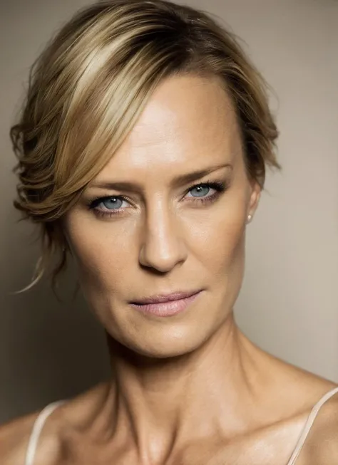 portrait of sks woman, epic (photo, studio lighting, hard light, sony a7, 50 mm, matte skin, pores, colors, hyperdetailed, hyperrealistic), <lora:locon_robinwright_v1_from_v1_64_32:1.25>