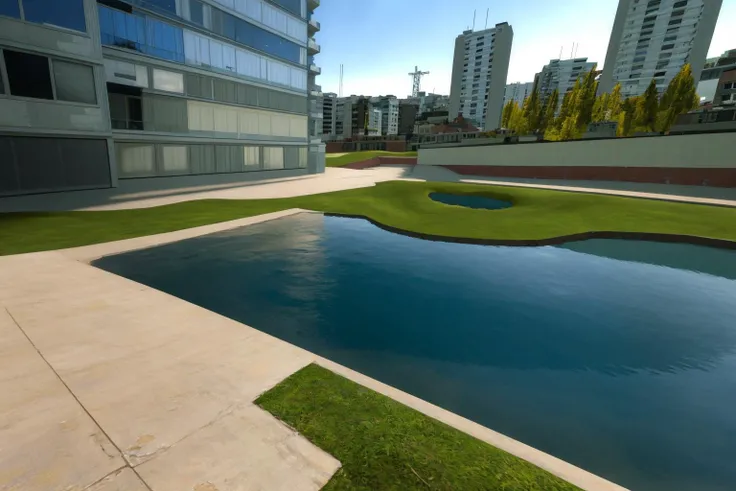 masterpiece, best quality, <lora:architecture_gmconstruct-09:1> gm_construct, grass