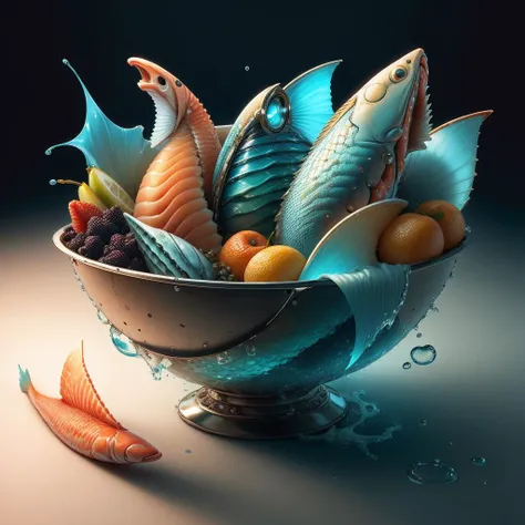 <lora:FishyTech-20:0.8>,fishytech,scifi,
bowl of fruits ,