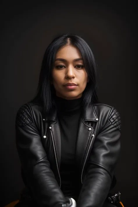 DEN_alexa_belluci,
(riding a motorcycle:1.2) wearing (motorbike leathers:1.2), (riding a motorbike:1.2), (driving a motorbike:1.2), (motorcycle:1.1), traffic, leather trousers, leather jacket, motorcycle boots, leather gloves,
bokeh, f1.4, 40mm, photorealistic, raw, 8k, textured skin, skin pores, intricate details <lora:epi_noiseoffset2:1>, epiCRealism, <lora:ClothingAdjuster3:-0.8>