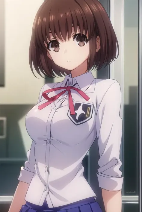maihazakura, <lora:mai hazakura s2-lora-nochekaiser:1>,
mai hazakura, short hair, brown hair, (brown eyes:1.5),
BREAK school uniform, blazer, black blazer, shirt, white shirt, collared shirt, skirt, blue skirt, ribbon, red ribbon,
BREAK indoors, classroom,
BREAK looking at viewer, (cowboy shot:1.5),
BREAK <lyco:GoodHands-beta2:1>, (masterpiece:1.2), best quality, high resolution, unity 8k wallpaper, (illustration:0.8), (beautiful detailed eyes:1.6), extremely detailed face, perfect lighting, extremely detailed CG, (perfect hands, perfect anatomy),