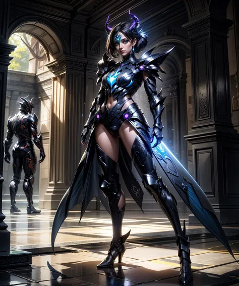 (masterpiece, best quality, HDR:1.2), volumetric lighting, volumetric shadows, phil haley style <lora:more_details:0.6>,
blue woman, wedge cut, green eyes
science fiction, horror background <lora:hades_armor_v1:0.7> hades_armor