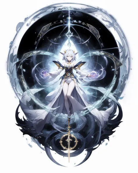 (white background:1.5), 1girl, mid shot, full body,
<lora:GachaSplashAlter:1>
best quality, masterpiece, illustration, ultra-detailed, beautiful detailed eyes, (1girl:1.3),
magician, enchanting spell, high-angle view, magical forest, otherworldly beauty, casting pose, magical staff, invocation effects, soft and ethereal light, fantastical atmosphere, mystical creatures, empowering allies, enhancing abilities, elemental magic, swirling energy, pulsating aura, determination, support, vibrant colors, glowing runes, levitating, swirling leaves, teamwork, magical bonds, protective shield, guiding light, shimmering particles, enchanted surroundings, harmony with nature, hope, wisdom, ancient secrets, celestial beings, arcane knowledge, mystic symbols, spellcasting, elemental forces,