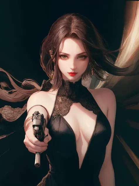 (masterpiece, best quality, detailed), 8K, best lighting, beautiful face, detailed face, detailed eyes, 1girl, Ana de Armas, black evening dress, sexy, necklace, Cuba, cowboy shot, action pose, fantasy, illustration by amano yoshitaka, wind, <lora:amano_yoshitaka_offset:0.8>, looking at viewer, <lora:Ana de Armas:1>,
Negative prompt: lowres, bad anatomy, bad hands, text, error, missing fingers, extra digit, fewer digits, cropped, worst quality, low quality, normal quality, jpeg artifacts, signature, watermark, username, blurry, bad-artist-anime, bad-artist, EasyNegative, bad-hands-5, simple background