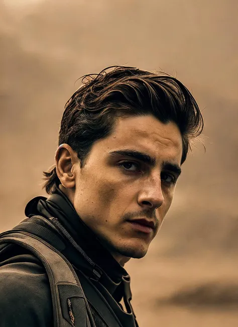 portrait photo of sks person in stillsuit <lora:locon_timotheechalamet_v1_from_v1_64_32:1> <lora:locon_theme_dunetheme_dnthm_v1_from_v1_64_32:1> (dnthm theme), moody atmosphere, sandstorm